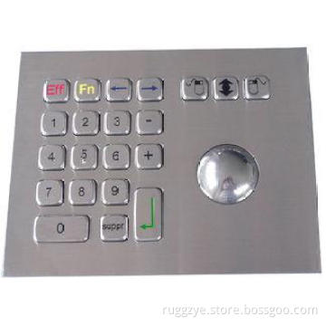 IP65 304 stainless steel  trackball pointing device mouse U